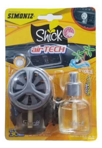 Ambientador Shick Airtech Con Repuesto Mezcla Tropical