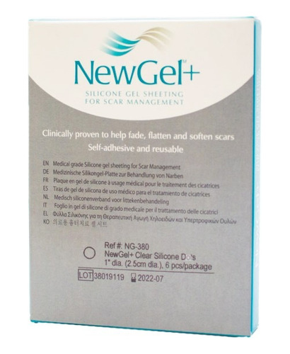 Newgel Ng-380 Lamina Silicona Circular Para Cicatrices