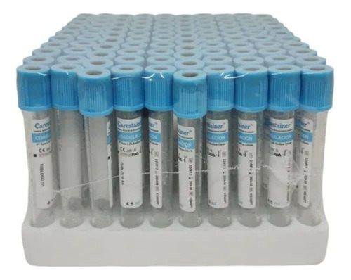 Tubos Prp Citrato De Sodio Al Vacio 3.8% 4.5ml 13x75 Celeste