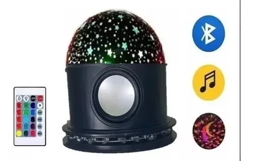 Lampara proyector Estrellas Bluetooth con bocina LDB-0010