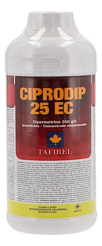 Insecticida Cipermetrina Ciprodip 25% Por 1 Litro