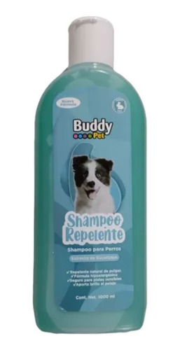 Shampoo Repelente Para Perros Extracto Eucaliptus 1 Litro