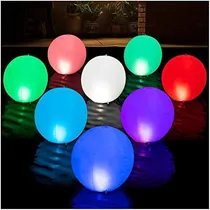 Comprar Hapikay Luces Solares Flotantes Para Piscina - Paquete De 2 