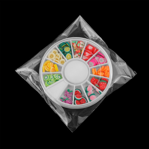 Frutas Encapsuladas para decoración de Uñas de silicona 12000 Unidades ovaladas