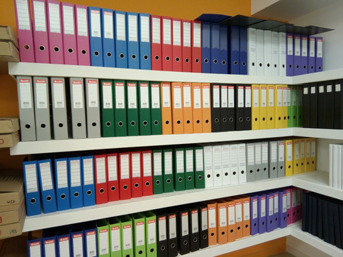 Bibliorato Casa Ambar Oficio X 10  Colores Surtido 8cm Lomo