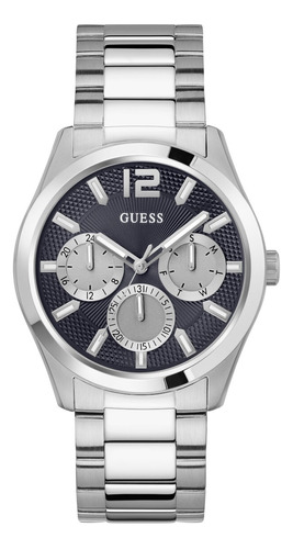 Reloj Para Hombre Guess Connoisseur Color Plateado Gw0265g1