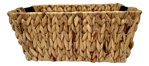 Cesto Rectangular Caja Decorativa Jacinto De Agua Metal 33cm