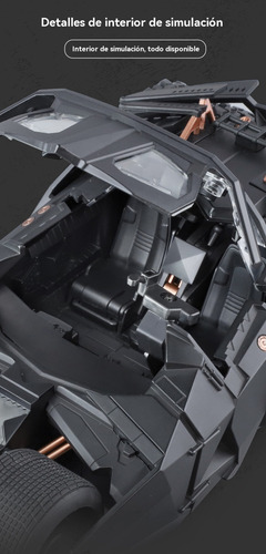 Batimóvil Caballero Oscuro 1:18 En Aleación - Colección