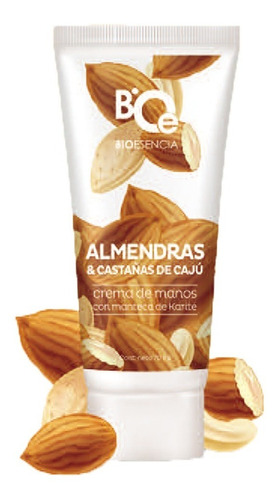 Crema Manos Almendras Castañas De Caju Manteca De Karite