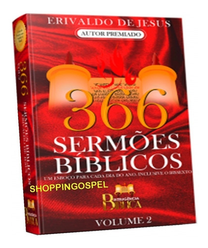 366 Esboços Bíblicos volume 2, de Erivaldo de Jesus. Editora ADIB, capa mole em português