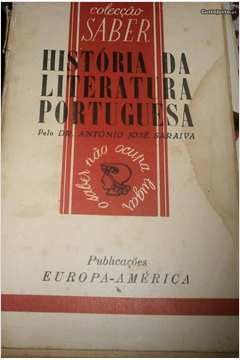 Livro História Da Literatura Portuguesa: Coleção Saber - Dr. António José Saraiva [1957]