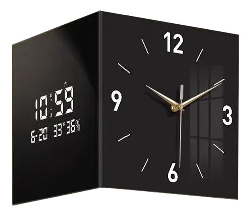 Reloj De Esquina Reloj De Doble Cara Decorativa 26cmx26cm