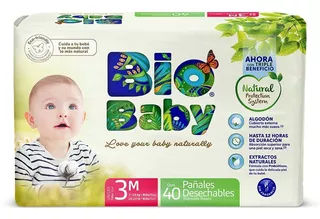 Pañales Biobaby Etapa 3 Unisex 40 Pañales