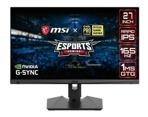 Monitor Gamer Msi Optix Mag274qrf-qd Lcd 27  Negro 100v/240v