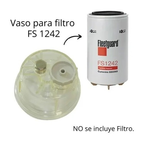 Filtro De Combustible Fleetguard Fs1242 Para Motores Diesel