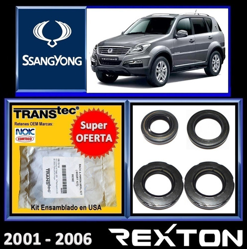 Ssangyong Rexton 2001-06 Kit Retenes Cremallera Dirección Hd