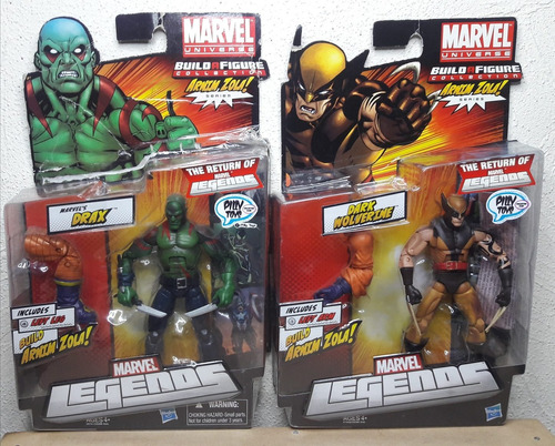 Hasbro Marvel Legends Baf.arnim Zola Drax & Dark Wolverone 