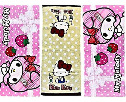 Toalla De Baño Royal Girls Hello Kitty Terry, 15 X 30 (paque