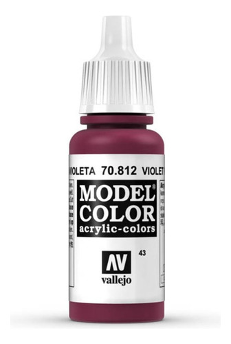 Rojo Violeta Model Color Vallejo 70812 Acrílico Modelismo