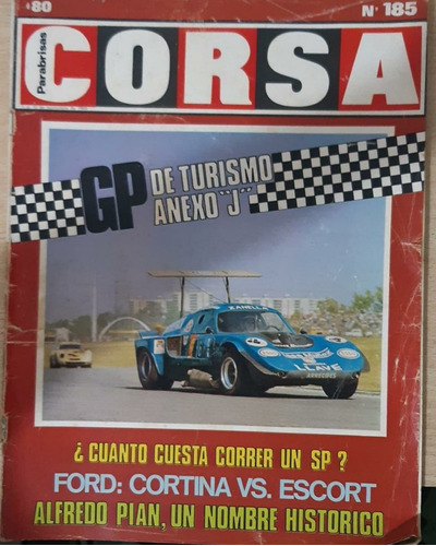 Revista Corsa Parabrisas N185 Noviembre 1969 Para Colección