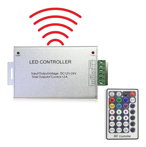 Controladora Led Rgb 24 Teclas Infrarrojo 12a Control Remoto