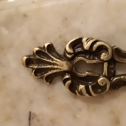 Herraje De Mueble Antiguo Bronce Frances Tirador Puerta Luis (Usado)