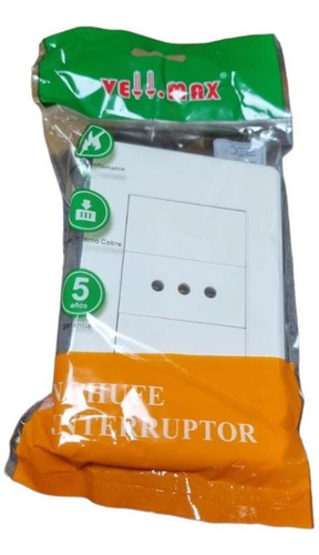 Tomacorriente Enchufe Hembra Simple 10a Blanco 250v Vellmax