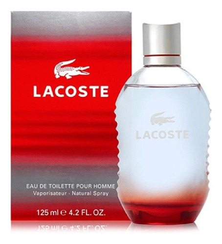 Perfume Lacoste Red Bombilla Edt 125 M - mL a $1664