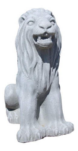 Estatua León Jardín Hormigón