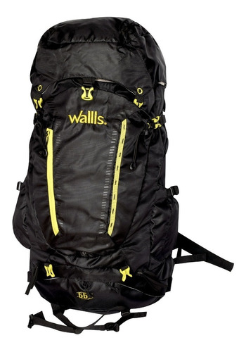 Mochila Para Montaña Eiger 55 L Color Negro/verde Wallis Color Negro