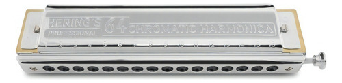 Gaita Harmônica Hering Hc Cromatica 64 C 5164-c Com Case