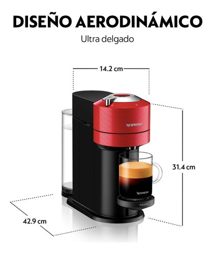 Cafetera Nespresso Vertuo Next Cherry Red