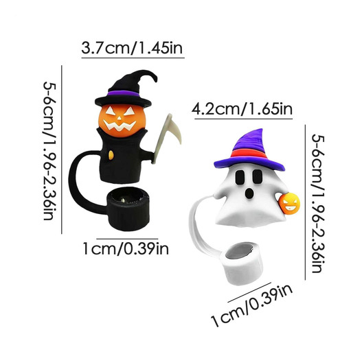 Adornos De Paja De Halloween Para Vasos Cubiertas De Paja De