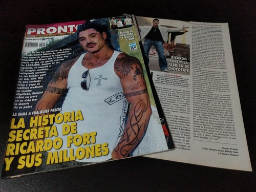 Ricardo Fort * Tapa Y Nota Revista Pronto 695 * 2009