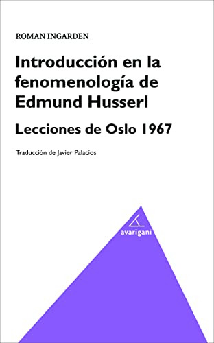 Introduccion En La Fenomenologia De Edmund Husserl -filosofi