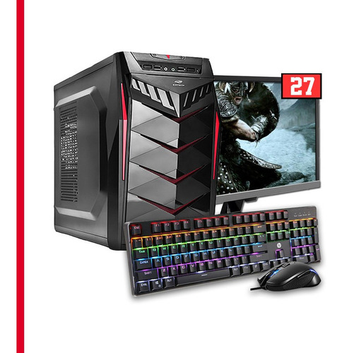 Imagem 1 de 6 de Pc Gamer Core I3, 16gb Ram, Gtx 550ti, Hd 500gb, Monitor 27