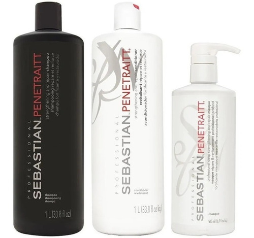 Shampoo 1000ml + Condition + Mascarilla Sebastian Penetraitt