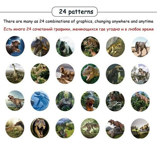 Lámpara Proyector Dinosaurio De Dibujos Animados De 24 Linte