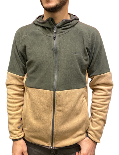 Campera Polar Hombre Montagne Field Bolsillos Con Cierre