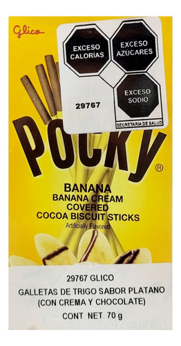 Glico Pocky Banana 70g Galleta Sabor Platano Cholate