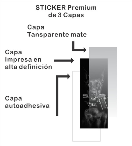 Sticker Forrar Postes Pilar Ventanilla Auto Perros 001