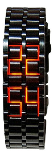 Mastop Men's Lava Reloj De Pulsera Digital Con Led Rojo Lava