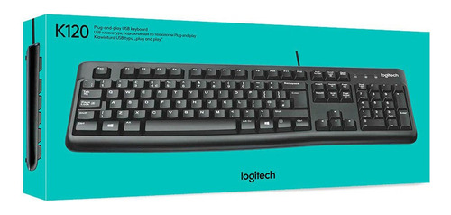 Imagen 4 de 5 de Teclado Logitech K120 Usb Salpicaduras Pc Español