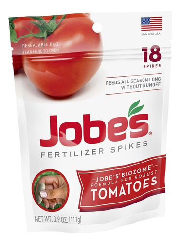 Jobes Estacas Fertilizantes Para Tomate, Tiempo De Liberaci