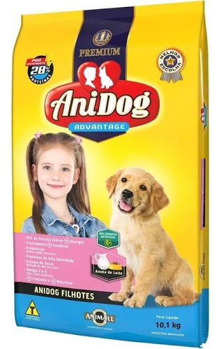 Ração Para Cães Filhotes Natural Premium Anidog 10,1kg