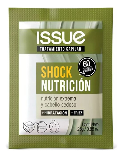 Kit Issue Tratamiento Shock Nutrición Sachet  X 25g X 3u.!!!