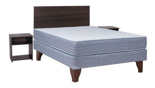 Imagen 1 de 5 de Cama Full Apolo Black Celta + Set Castilla 2 Veladores