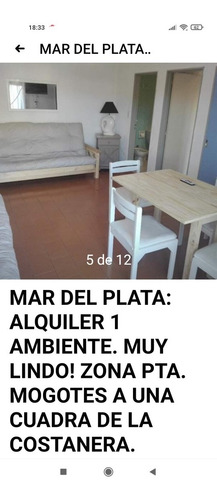 Imagen 4 de 20 de Mar Del Plata: Alquiler 1 Ambiente. Muy Lindo! Pta. Mogotes