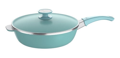 Imagen 1 de 4 de Sarten Essen 24 Cm Color Aqua Con Espátula De Regalo!