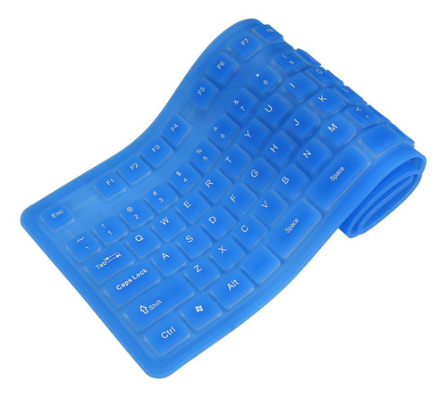 108 Teclas Usb De Silicona Flexible Plegable Teclado Imperme